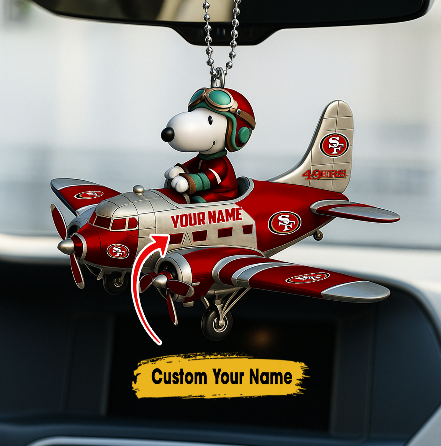 Premium NFL SF49 x SNP Your Name Car Ornament V2 NMD TTV