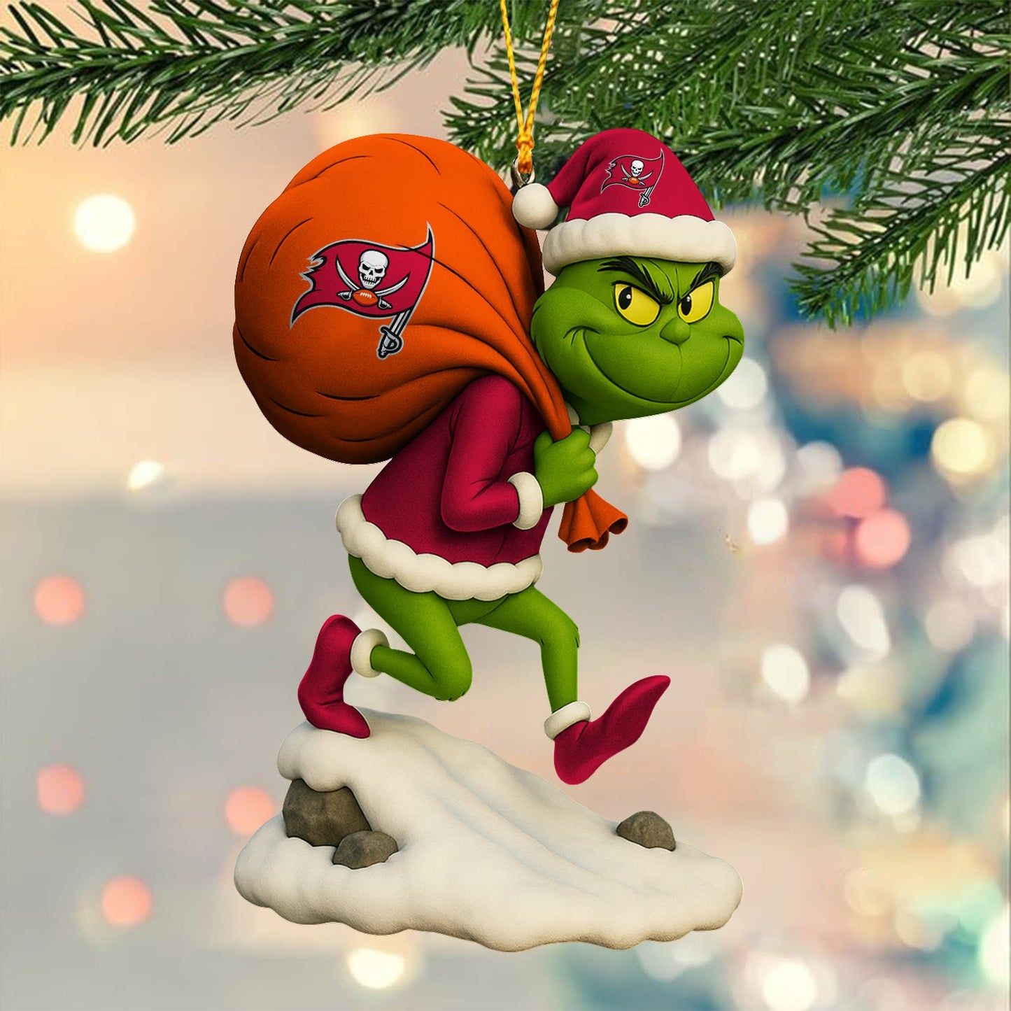 Premium NFL TB x GR Christmas Tree Ornament V2 NMD NHM