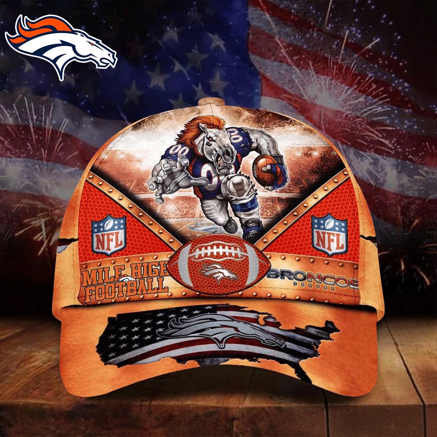 PREMIUM NFL X DEN Super Bowl LIX 2025 Cap NDT NHM