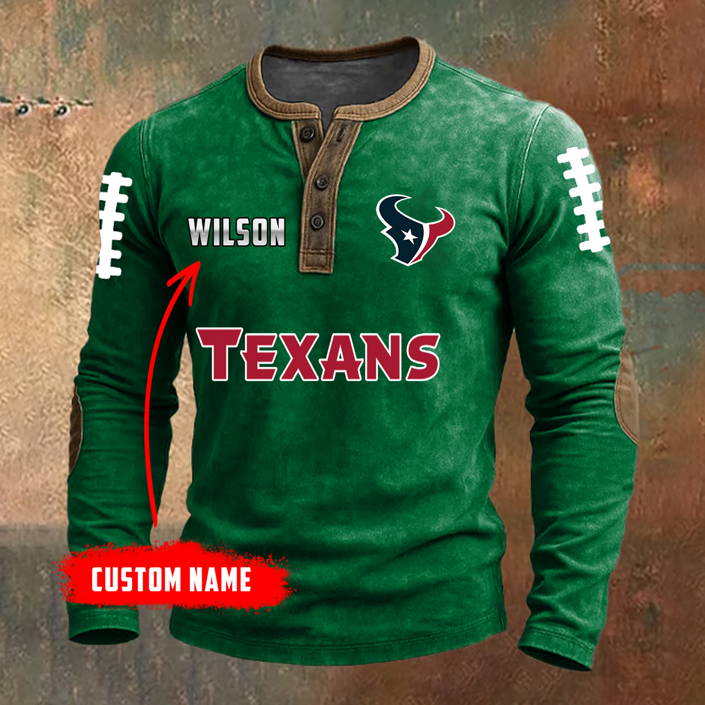 PREMIUM NFL X HOU LONG SLEEVE SHIRT NDT TDT