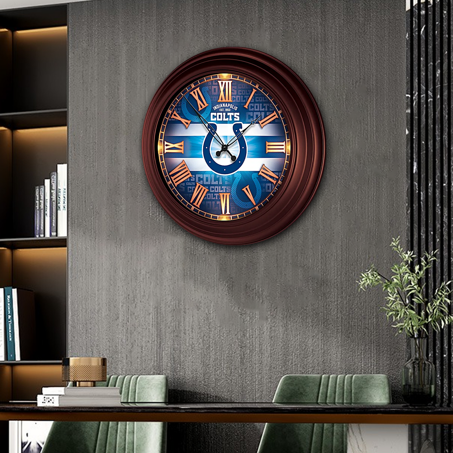 PREMIUM NFL x IND ATOMIC WALL CLOCK NDT TDT
