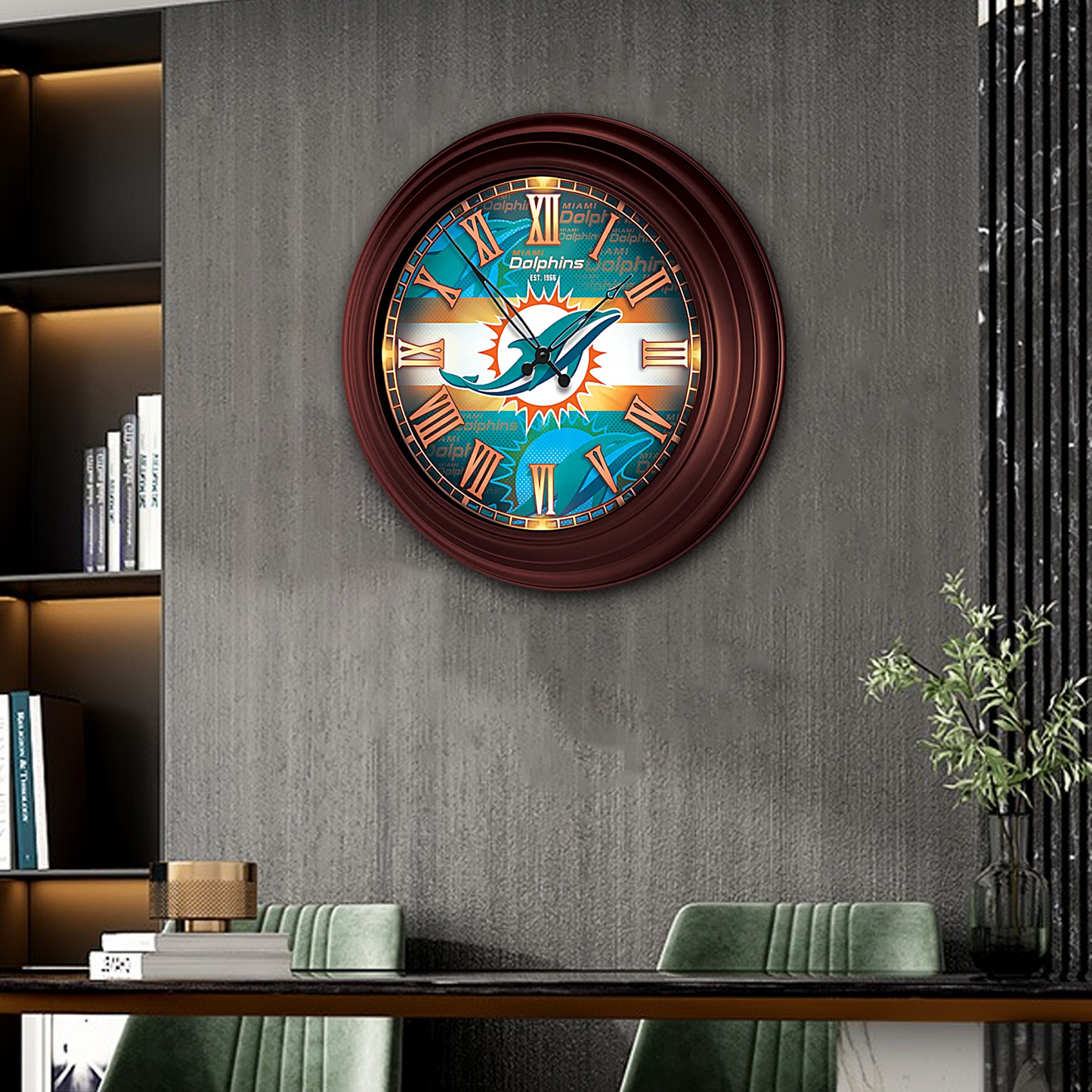PREMIUM NFL x MIA ATOMIC WALL CLOCK NDT TDT