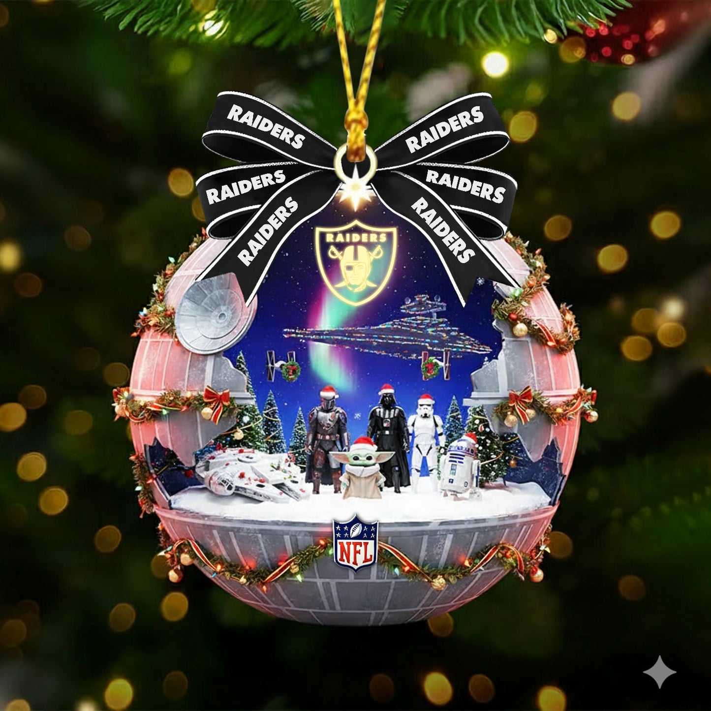 PREMIUM X LV NFL GIFT CHRISTMAS ORNAMENT NDT NHM