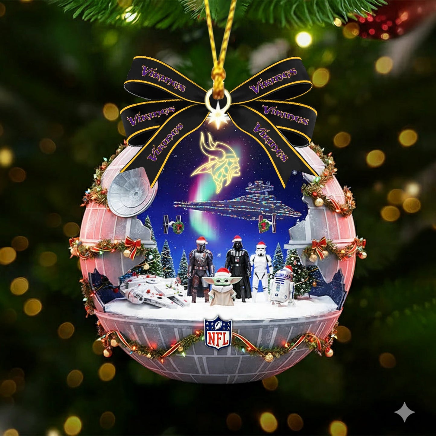 PREMIUM X MIN NFL GIFT CHRISTMAS ORNAMENT NDT NHM