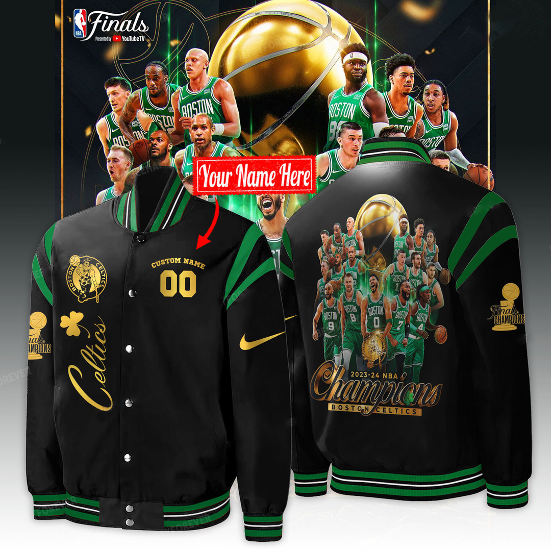 Boston Celtics 2024 NBA Finals Champions Varsity Jacket