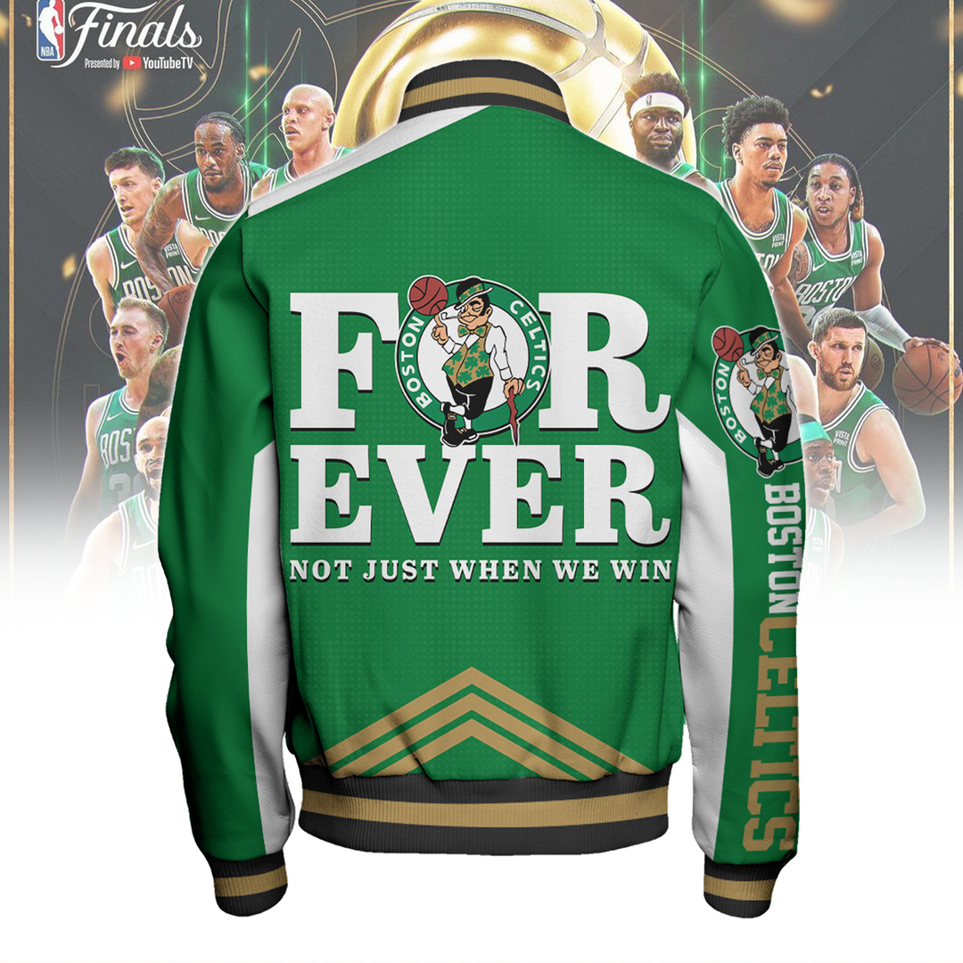 Boston Celtics Happy Saint Patrick's Day AOP Varsity Jacket V2