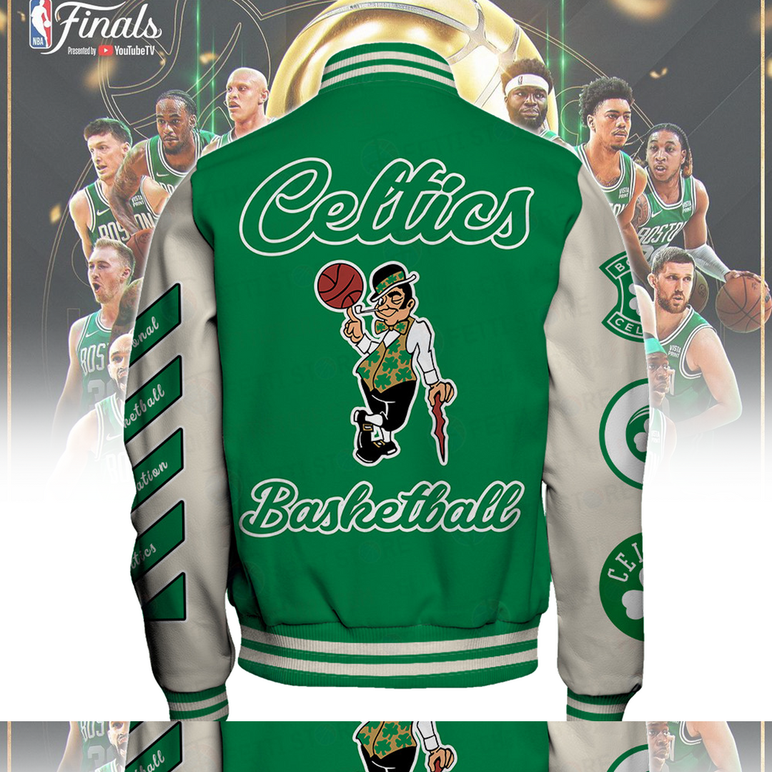 Boston Celtics National Basketball Asscociation Varsity Jacket V4