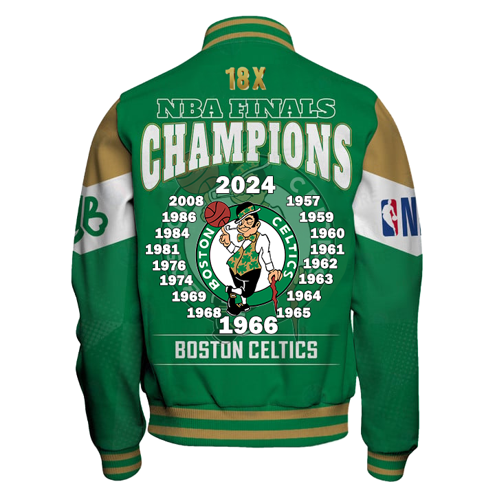 Boston Celtics 18x Champions Varsity Jacket