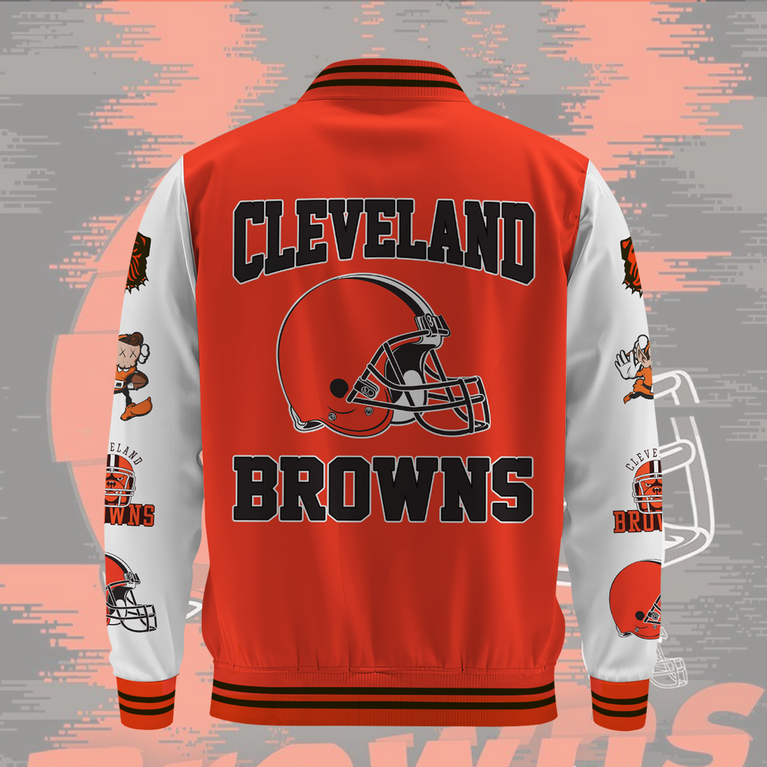 NFL Cleveland Browns OVO Premium Varsity Jacket