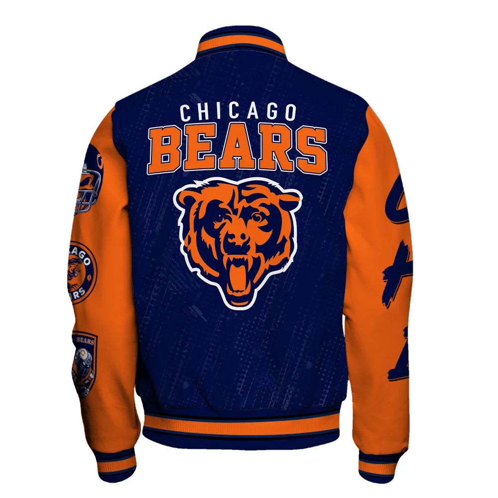 Chicago Bears National Football League Conquer Every Field Unisex Varsity Jacket