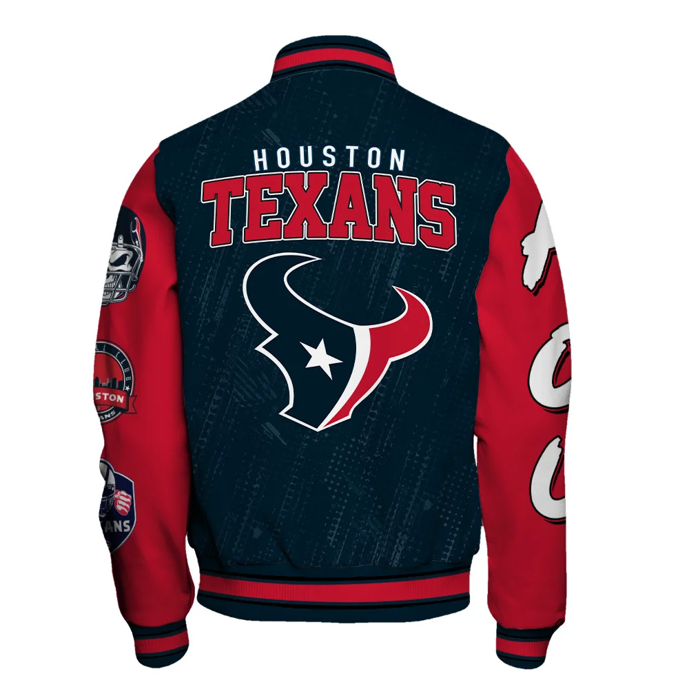 Houston Texans National Football League Conquer Every Field Unisex Varsity Jacket