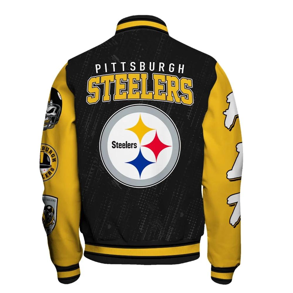 Pittsburgh Steelers National Football League Conquer Every Field Unisex Varsity Jacket