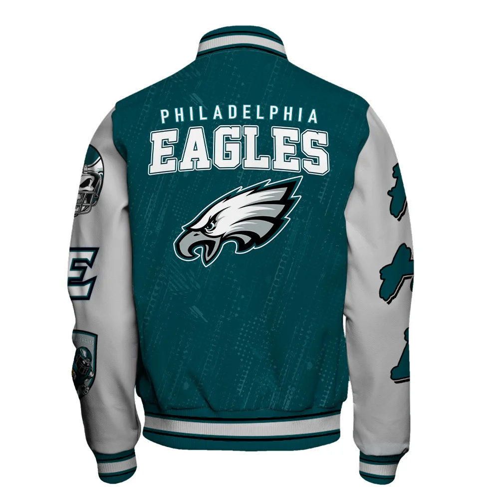Philadelphia Eagles National Football League Conquer Every Field Unisex Varsity Jacket