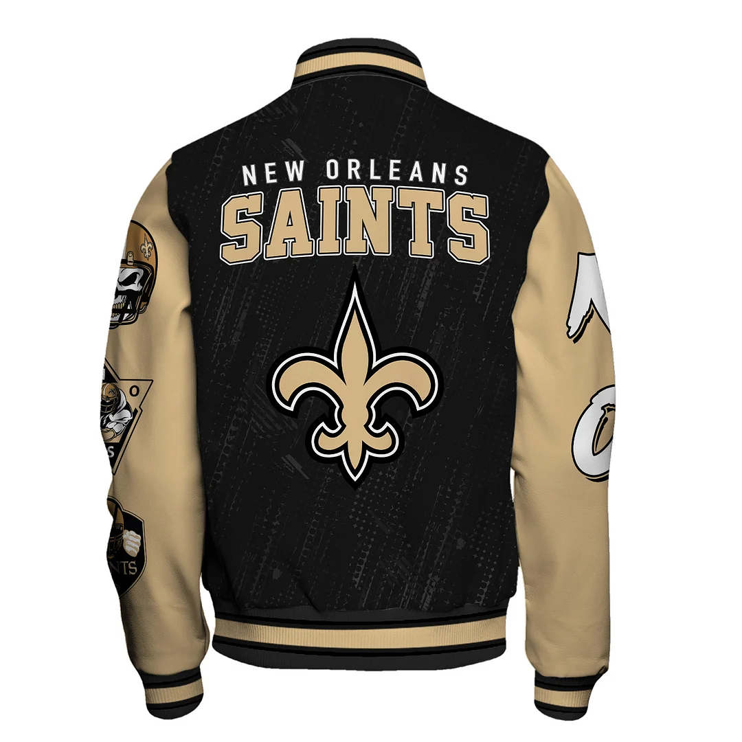 New Orleans Saints National Football League Conquer Every Field Unisex Varsity Jacket
