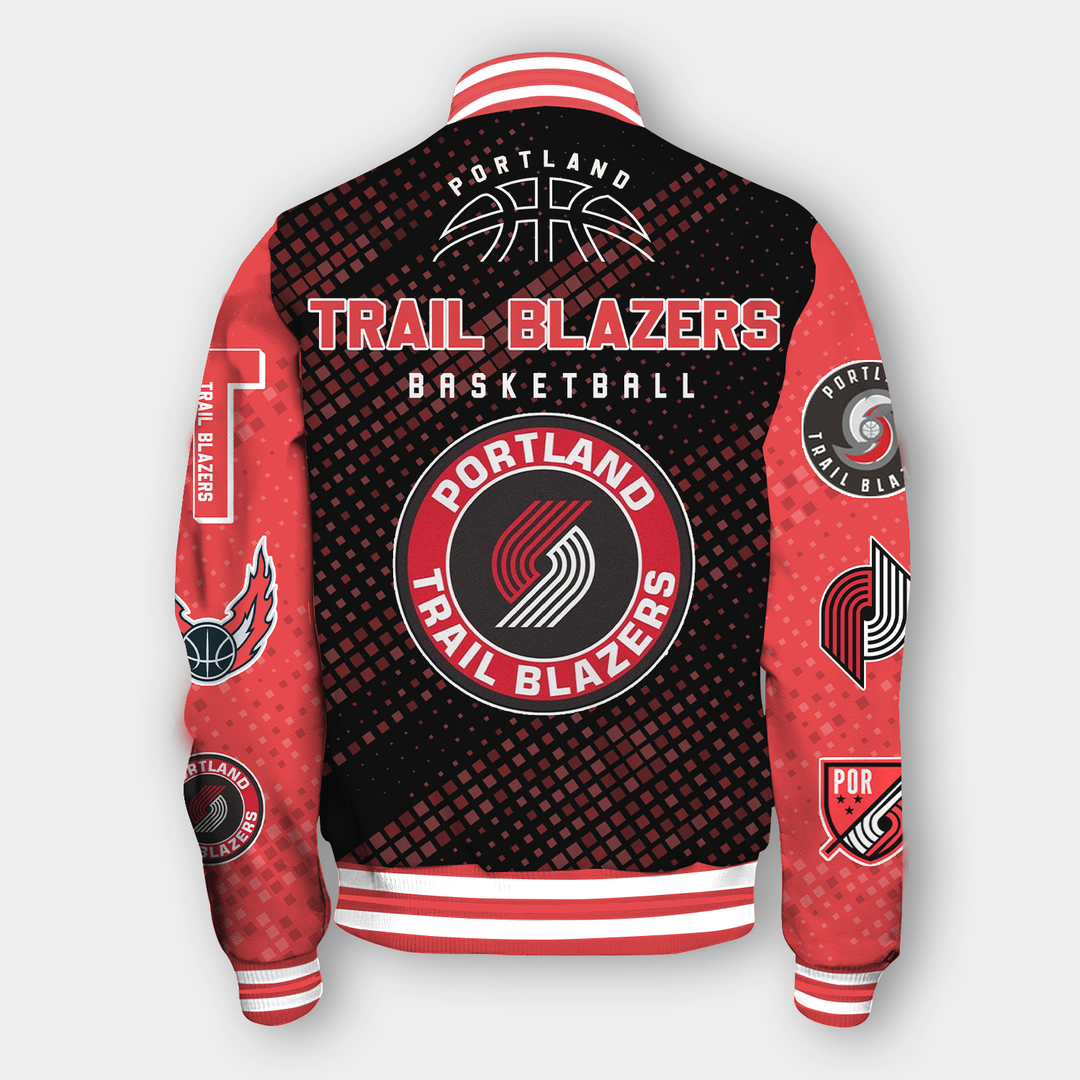 NBA Portland Trail Blazers NATIONAL BASKETBALL ASSOCIATION VARSITY JACKET V2