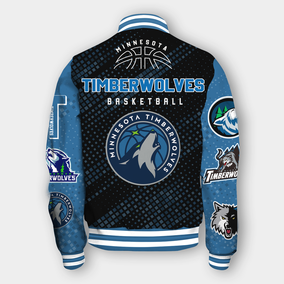 NBA Minnesota Timberwolves NATIONAL BASKETBALL ASSOCIATION VARSITY JACKET V2