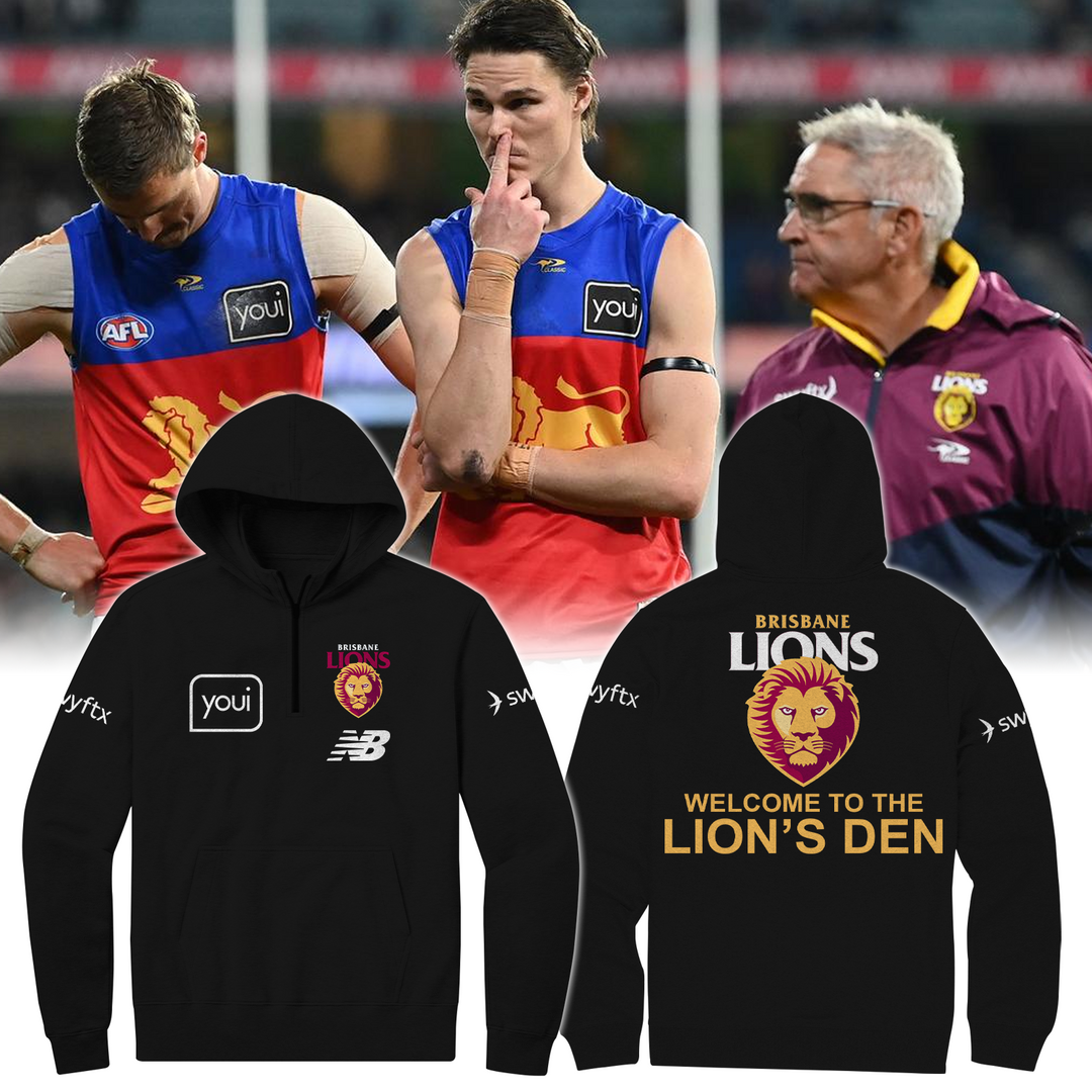 Brisbane Lions Football Club AFL Season 2025 V1 Quarter Zip Hoodie