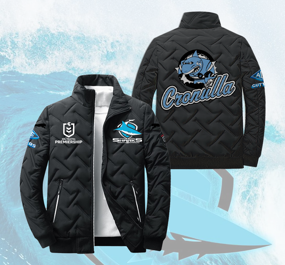 Cronulla Sharks NRL New Season V6 Puffer Jacket TM