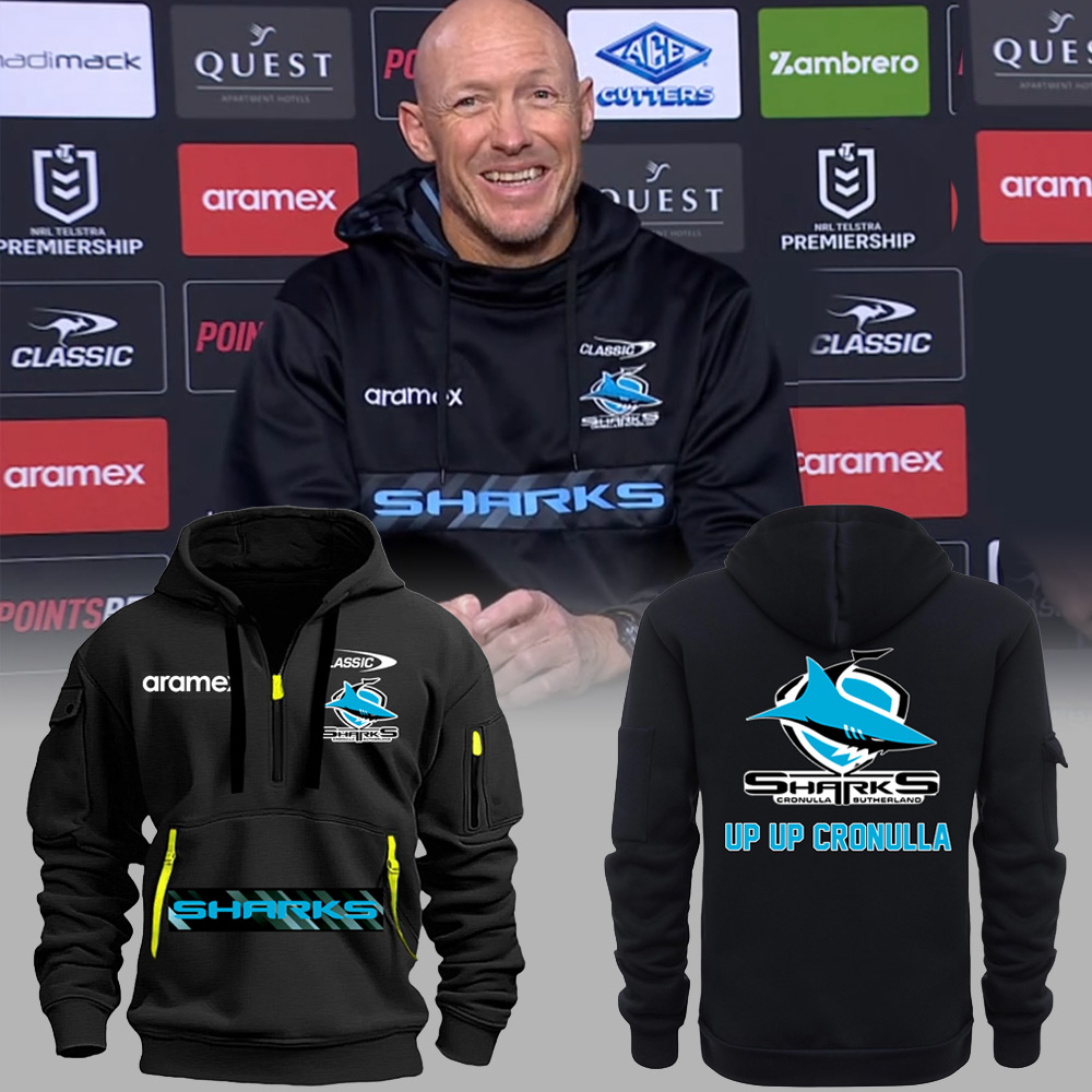 Cronulla Sharks NRL New Season V1 Zipper Hoodie TM