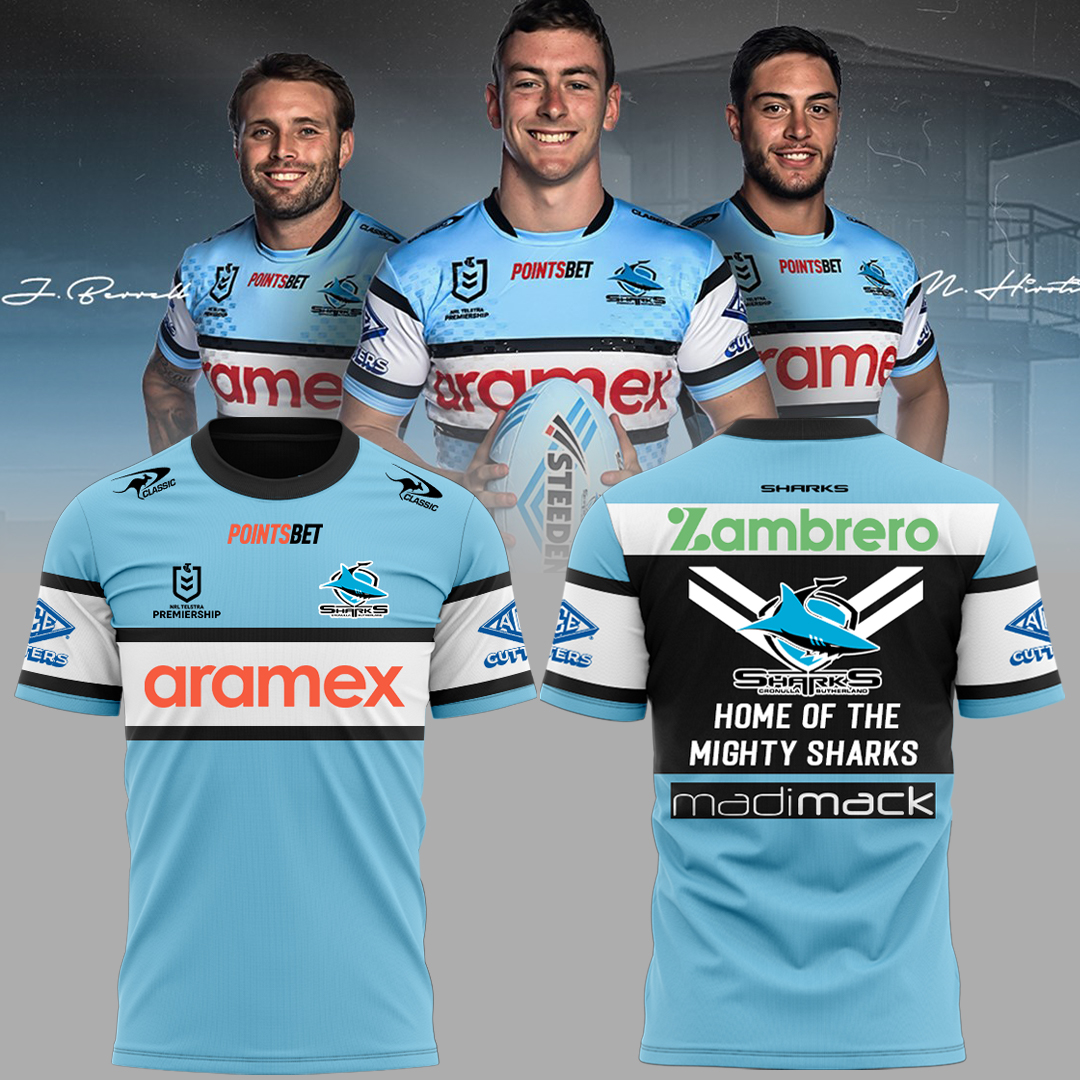 Cronulla Sharks NRL New Season V7 T-Shirt TM