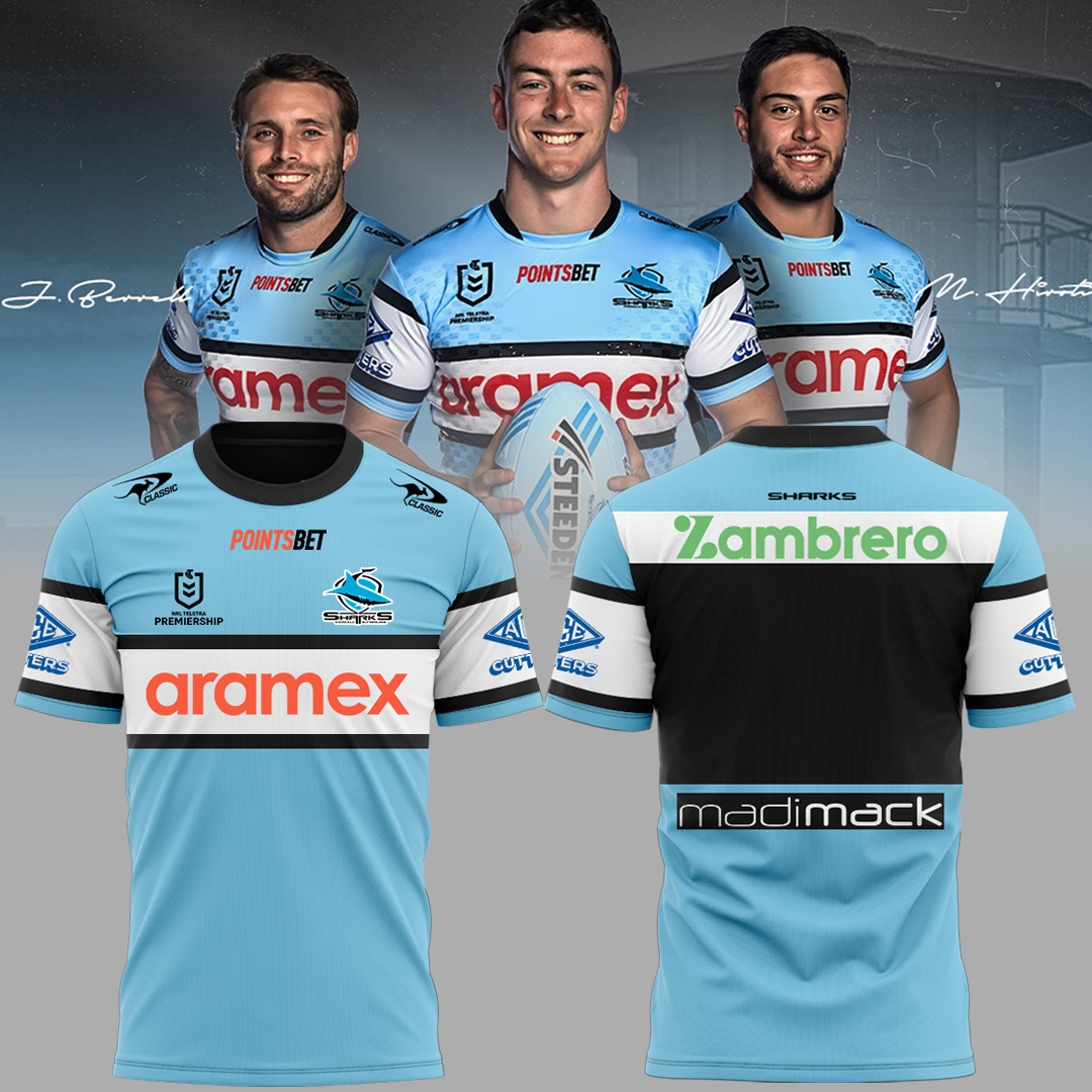 Cronulla Sharks NRL New Season V6 T-Shirt TM