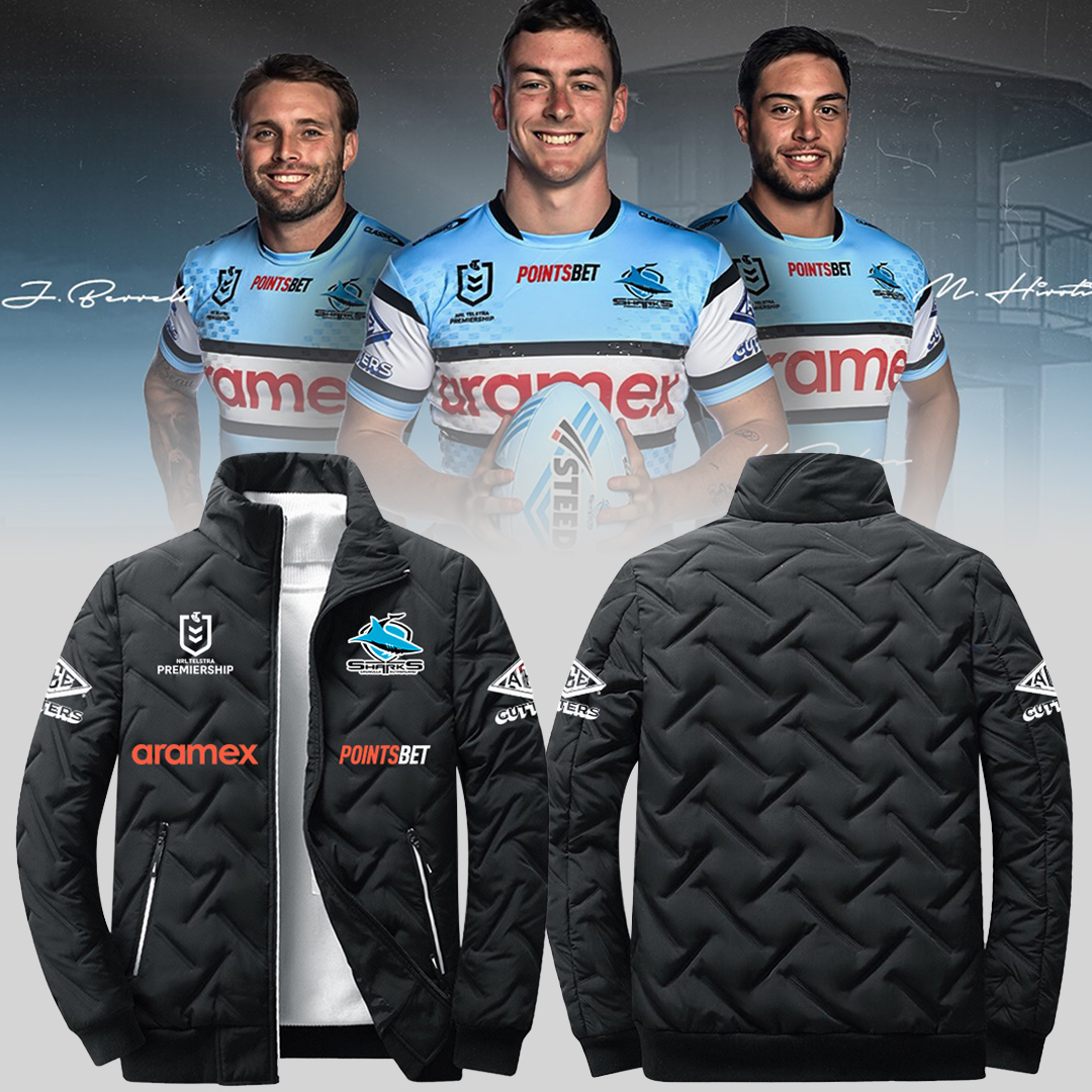 Cronulla Sharks NRL New Season V4 Puffer Jacket TM