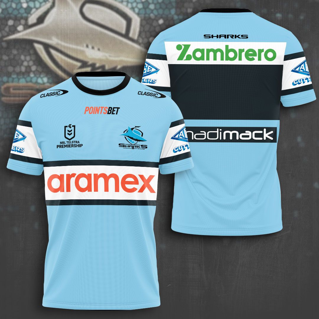 Cronulla-Sutherland Sharks New Season V3 T-shirt TM