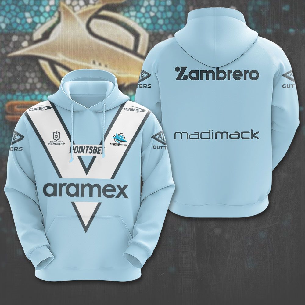 Cronulla-Sutherland Sharks New Season V4 Hoodie TM