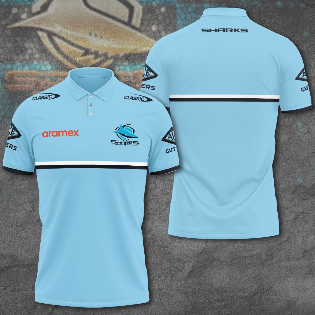 Cronulla-Sutherland Sharks New Season V3 Polo TM