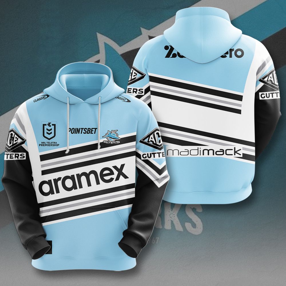 Cronulla-Sutherland Sharks New Season V1 Hoodie TM