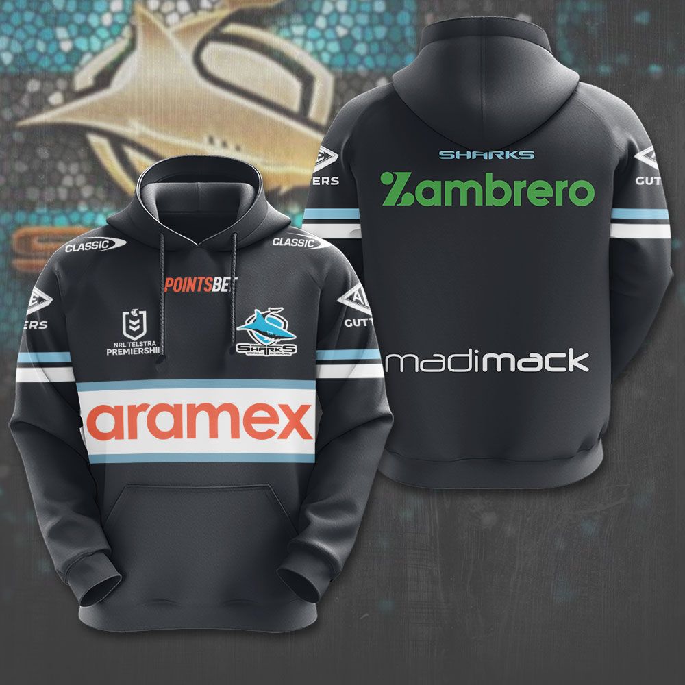 Cronulla-Sutherland Sharks New Season V2 Hoodie TM