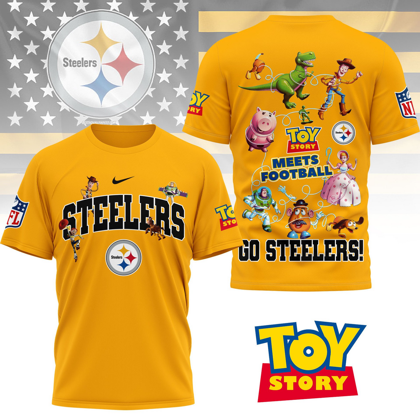 PS Premium NFL Toy Story Fan 3D Shirt DDT CTND