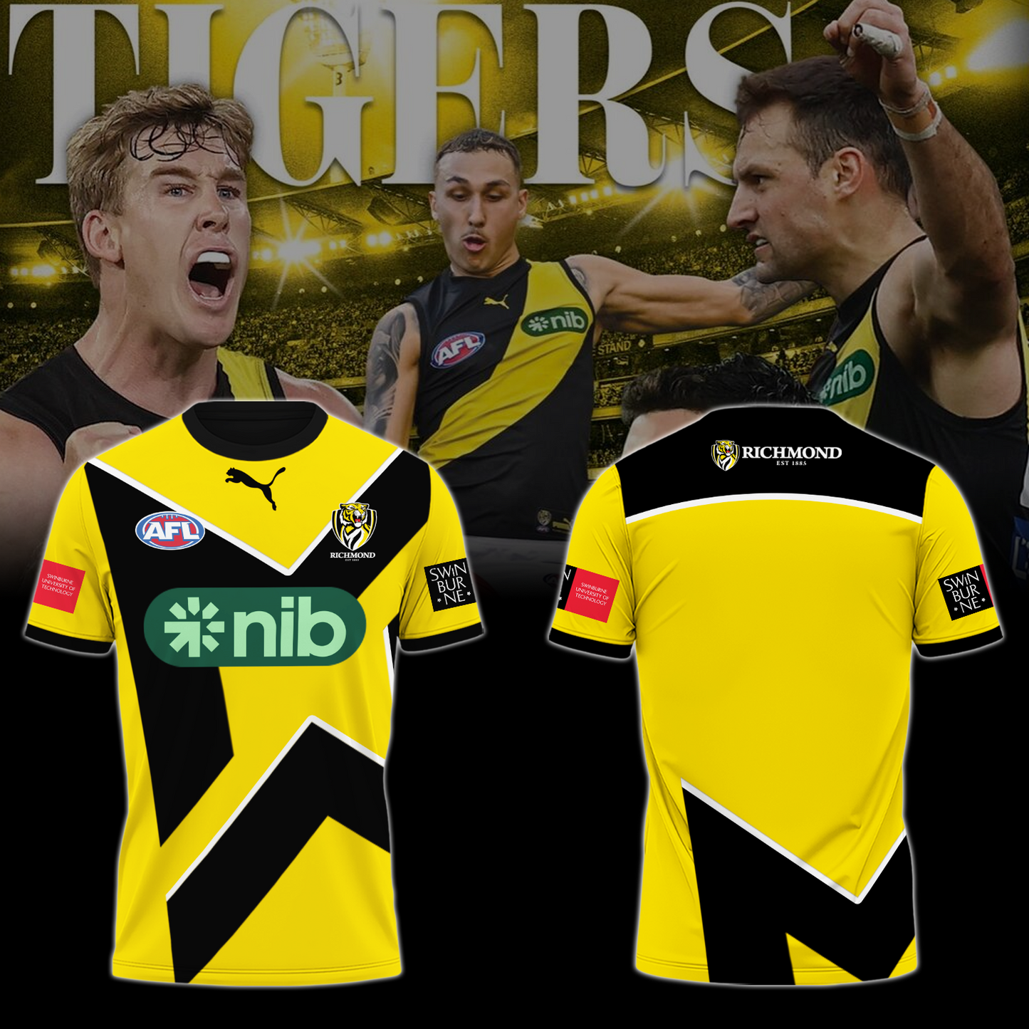 Richmond Football Club AFL Limited Edition T-Shirt TM - You will save more when you buy the clothes and hat combo V3