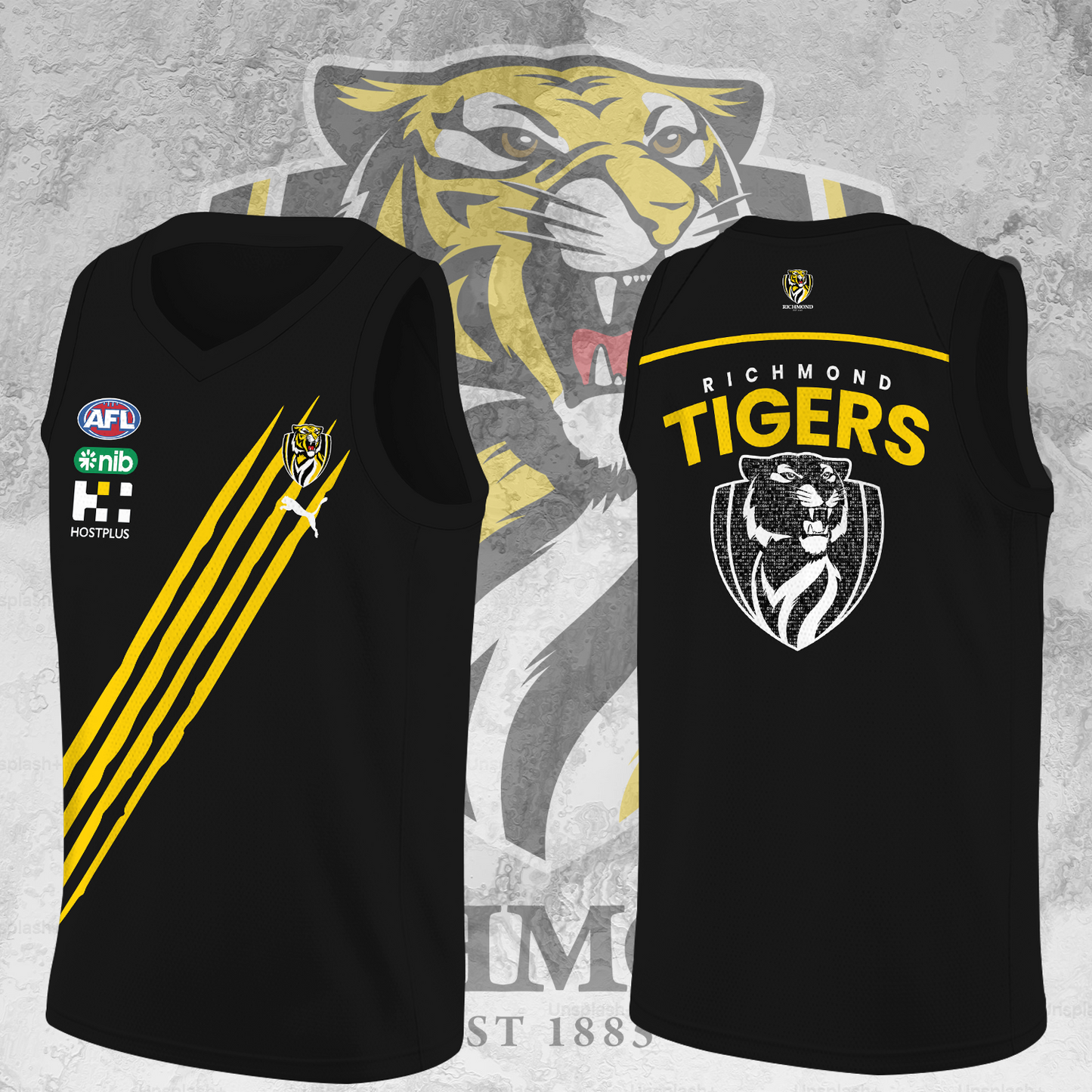 Richmond Football Club AFL Tigers Limited Edition BK Jersey TM V1