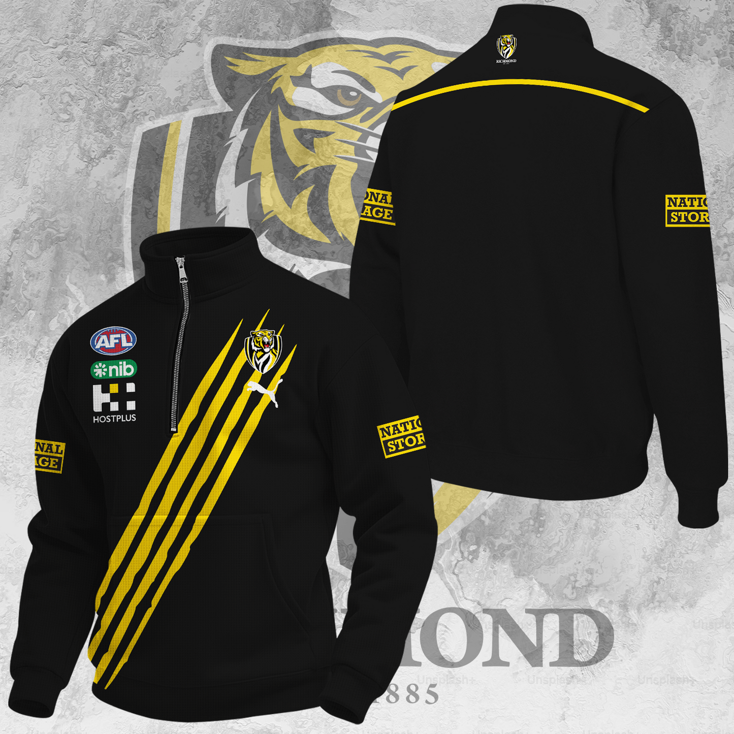 Richmond Football Club AFL Tigers Limited Edition New Hoodie 2025 TM V2