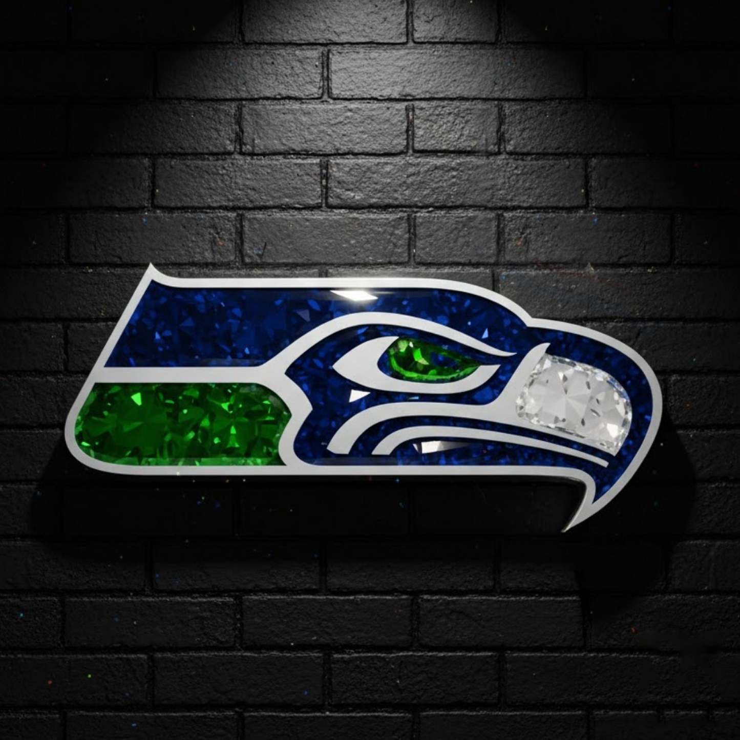 SEA X NFL Diamond Crystal Wall Art DatND DVT