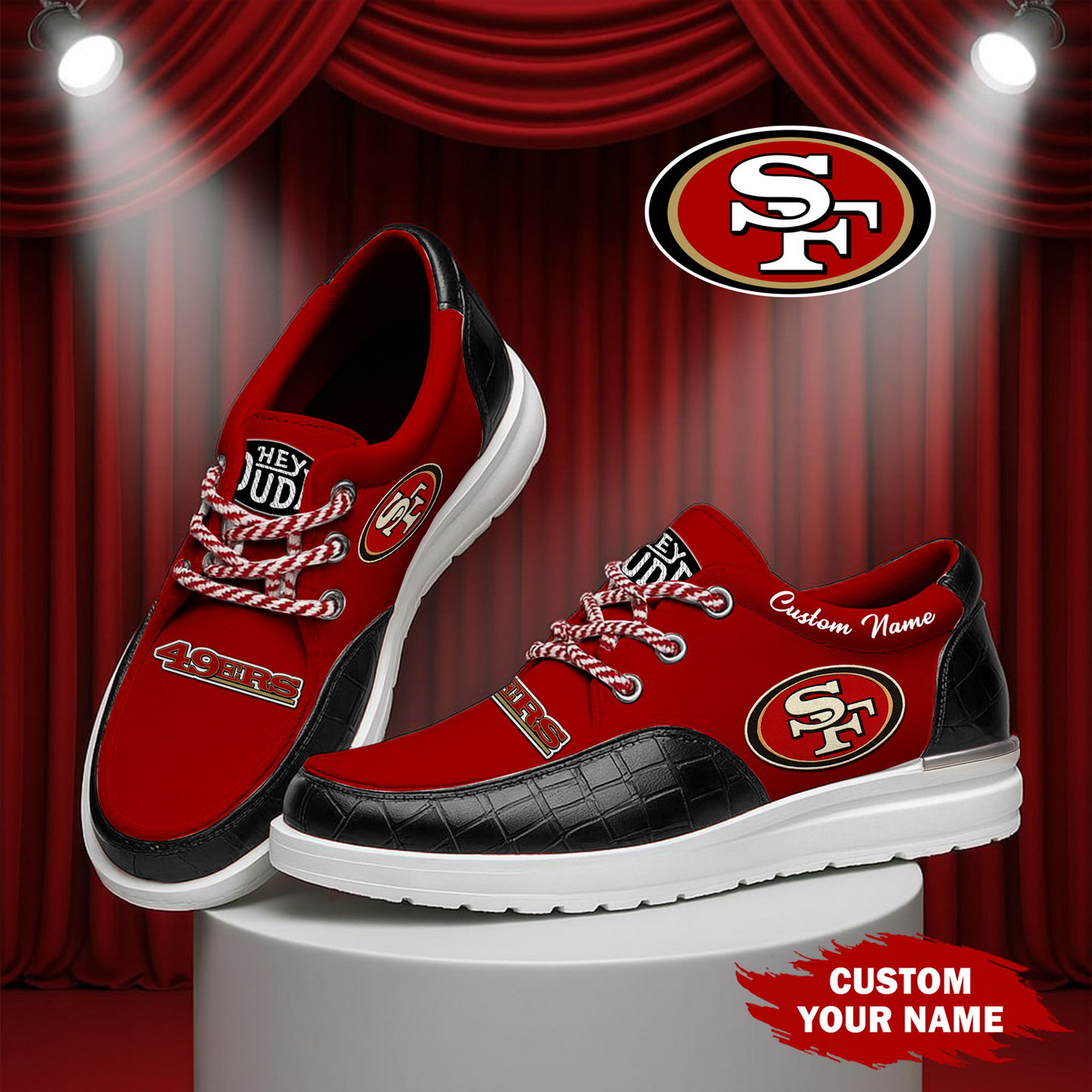 SF x NFL Premium Leather Loafer Shoes TUANND TANTD