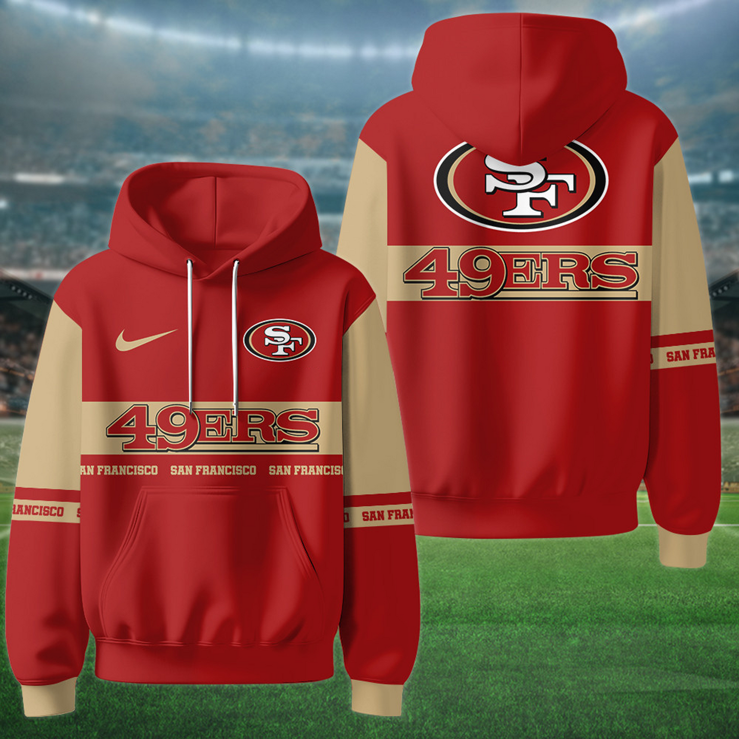 SF x NFL Special Hoodie New Style Personalized Gifts For Fan DATND TANTD
