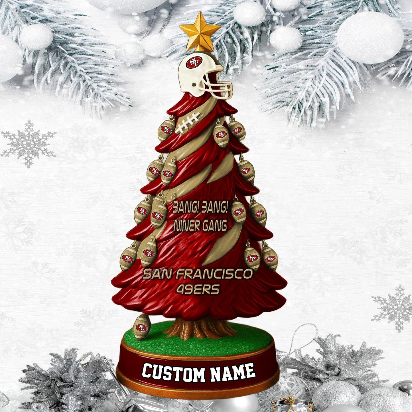 SF49 NFL Acrylic Block Gift For Fans DDT CTND