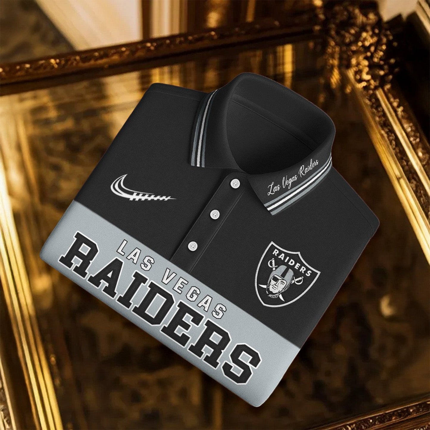 SIGNATURE NFL X LV BUSINEES CLASSIC LONG POLO SHIRT NDT NHM