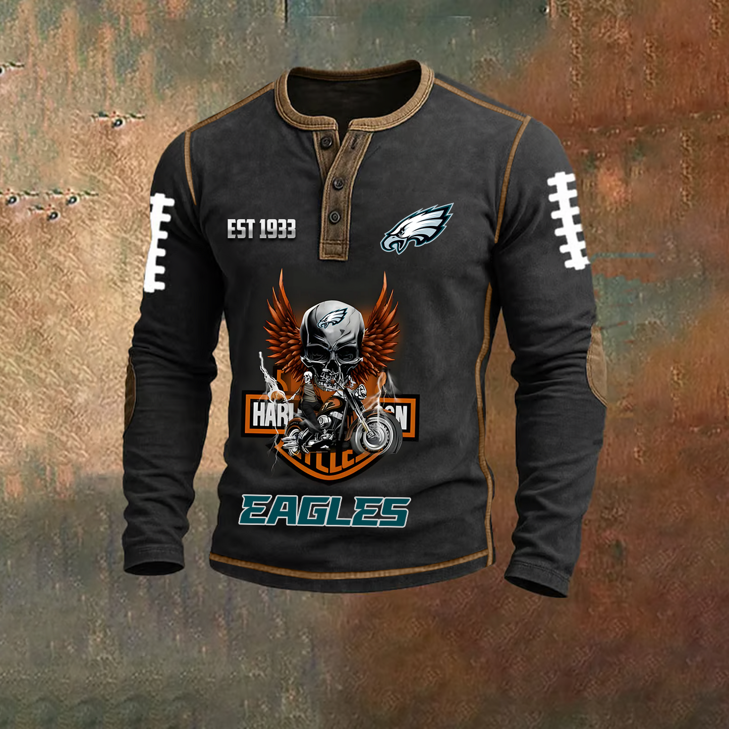 Signature NFL X PHI Harley 3D Long Sleeve Top NDT TDT