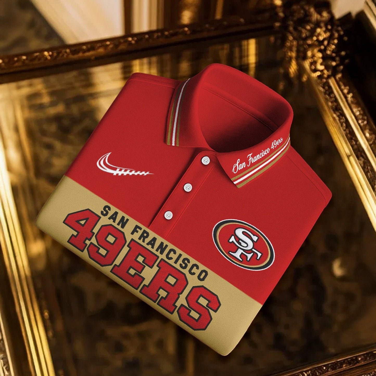 SIGNATURE NFL X SF BUSINEES CLASSIC LONG POLO SHIRT NDT NHM