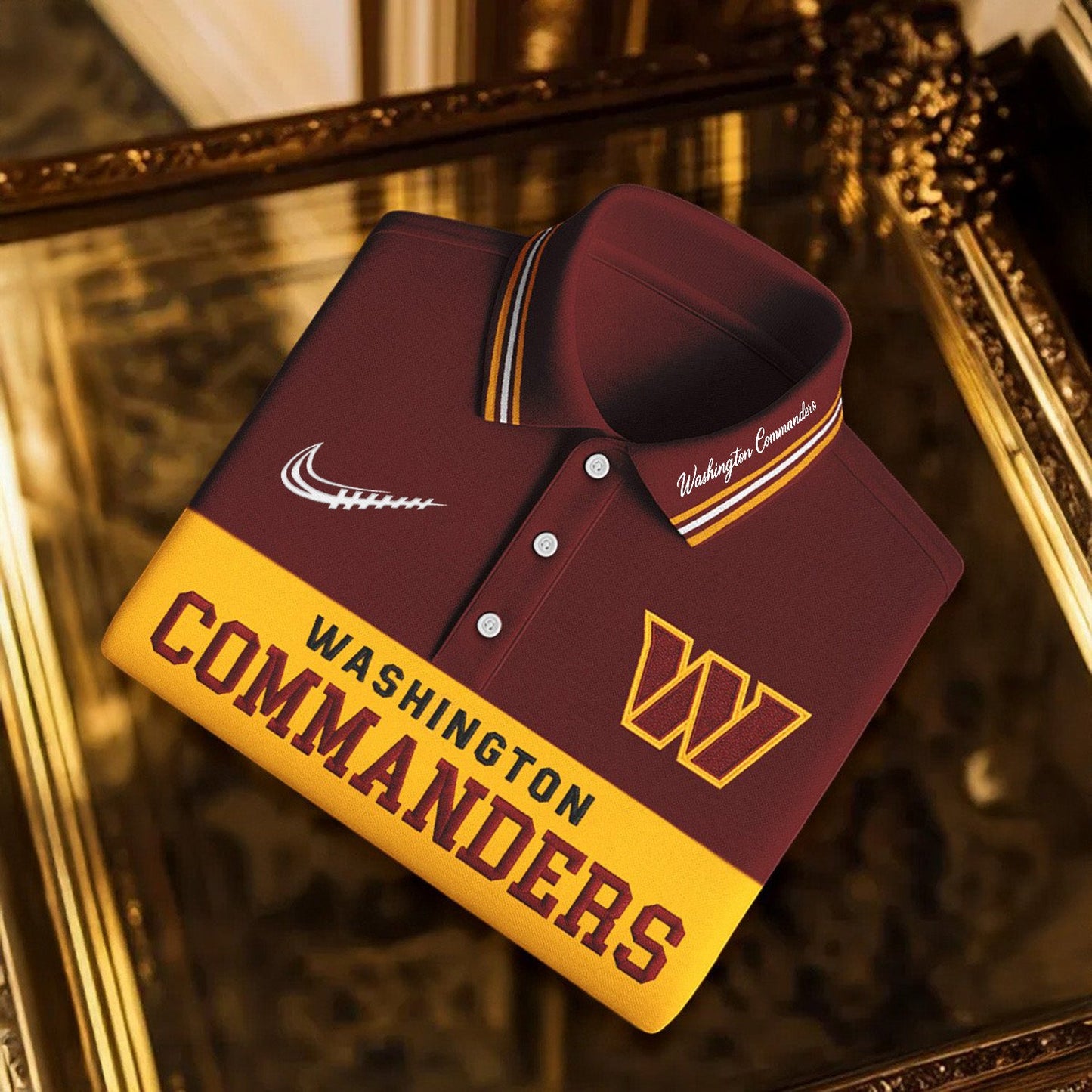 SIGNATURE NFL X WAS BUSINEES CLASSIC LONG POLO SHIRT NDT NHM