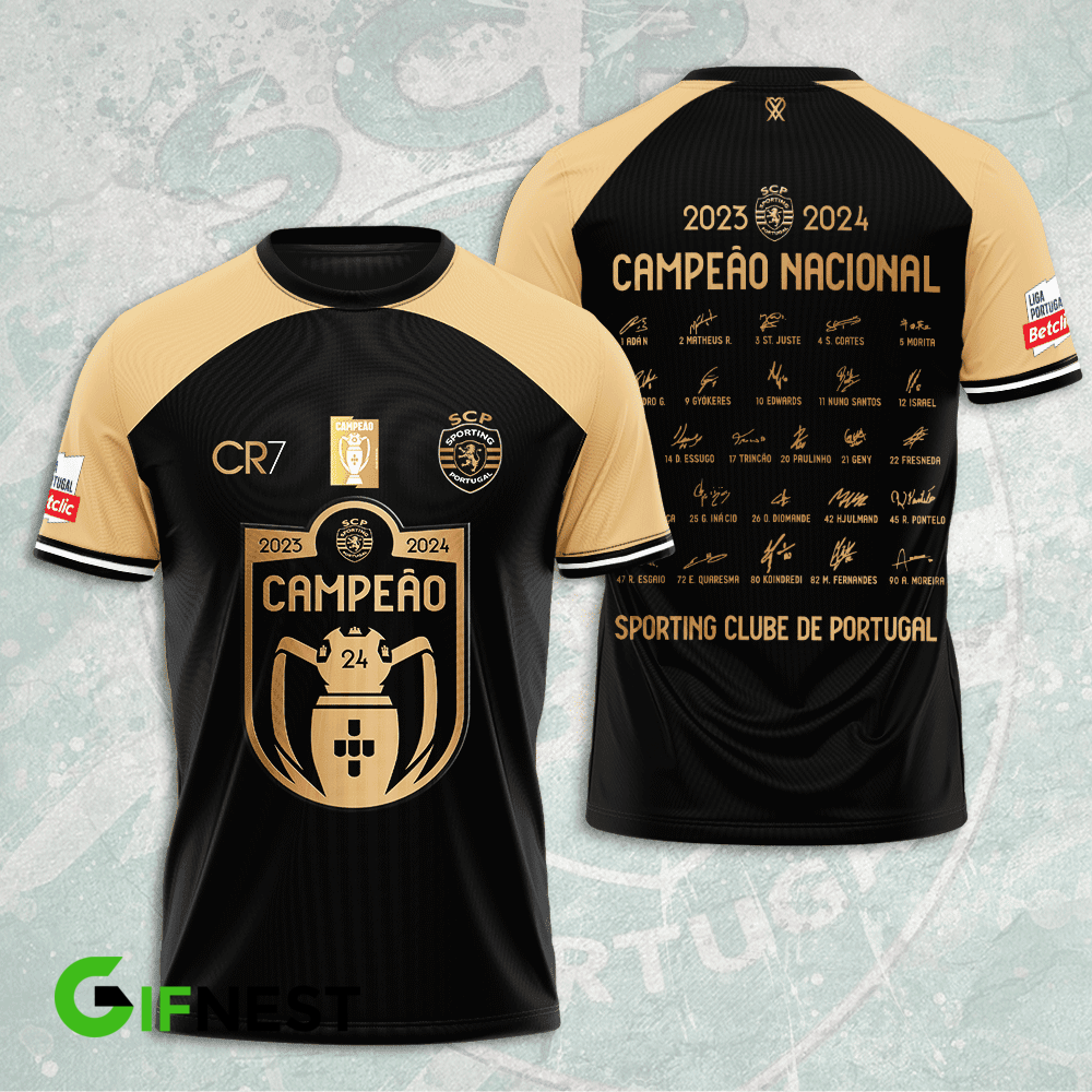 Sporting CP Primeira Liga 2025 T-Shirt TM NTA V15