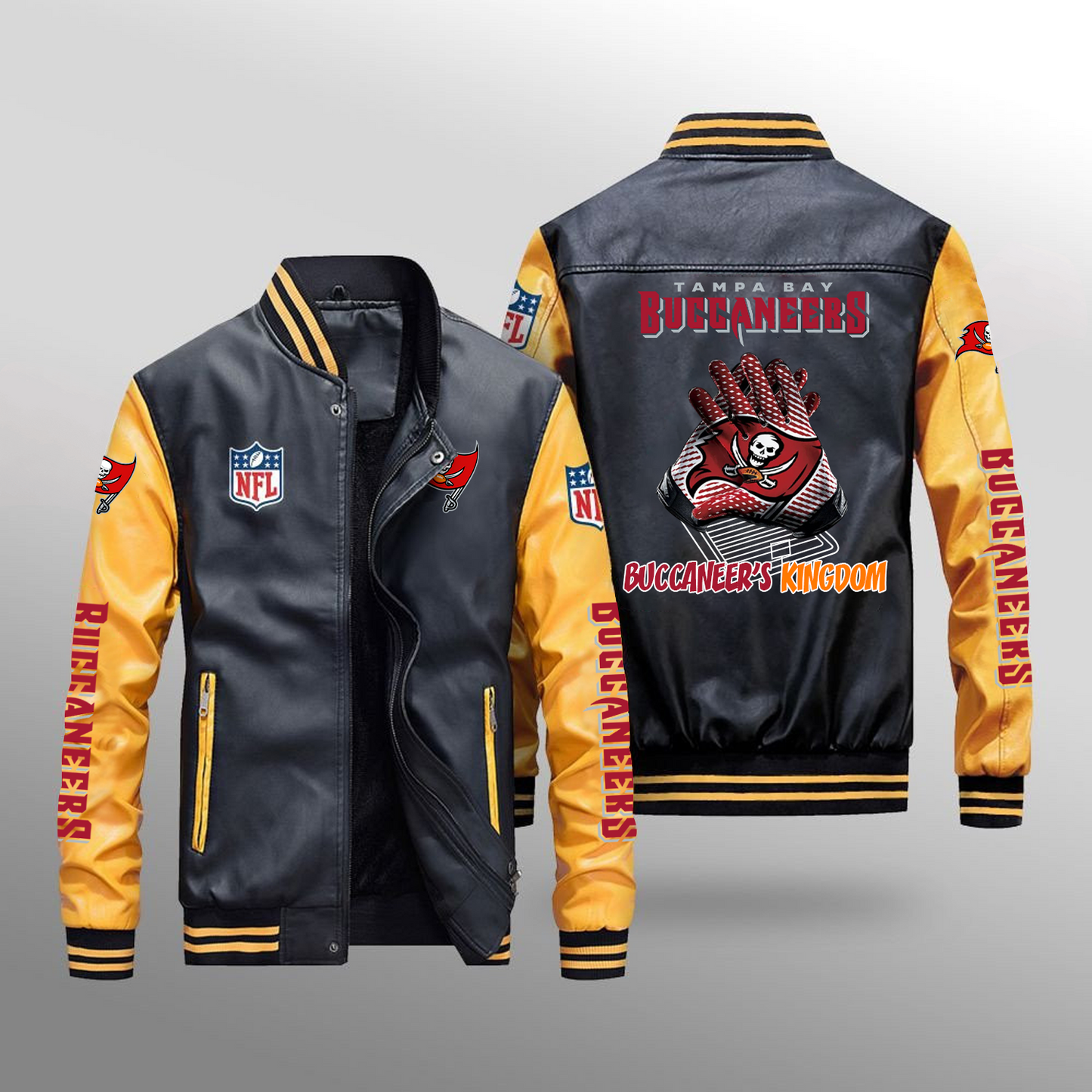 TB x NFL Leather Bomber Jacket DATND TANTD