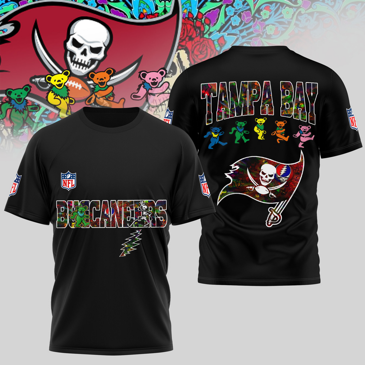 TBB Premium NFL Dancing Bear T-Shirt DDT HLPHUONG