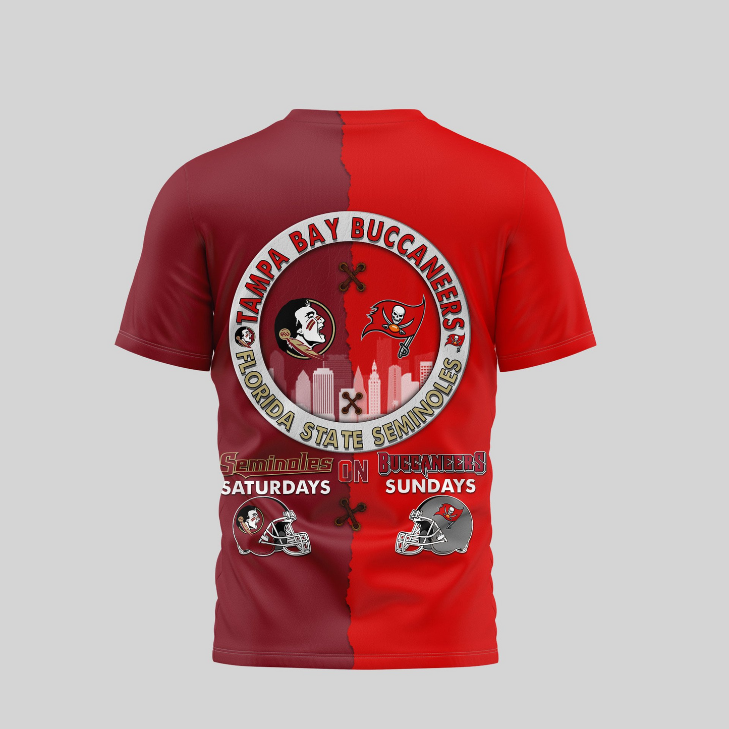 TBB Premium NFL x NCAA 3D T-shirt DDT NTL