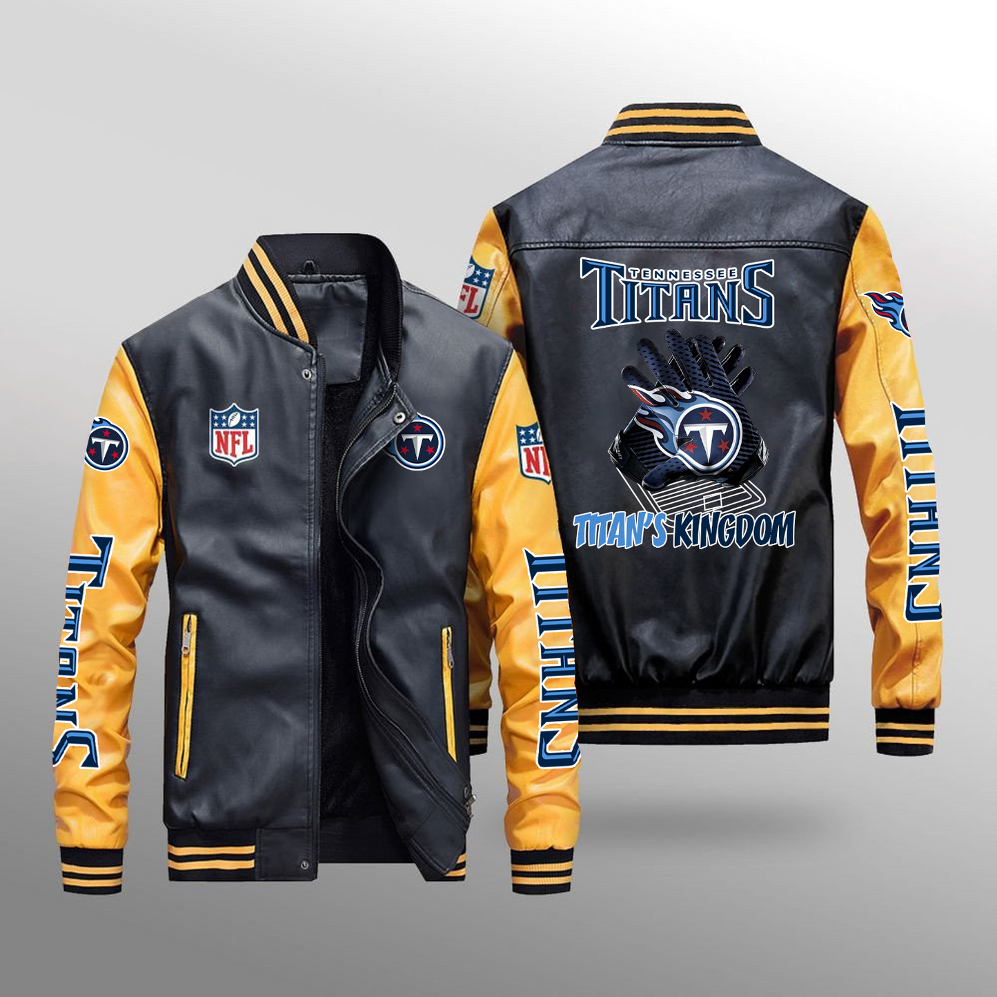 TEN x NFL Leather Bomber Jacket DATND TANTD