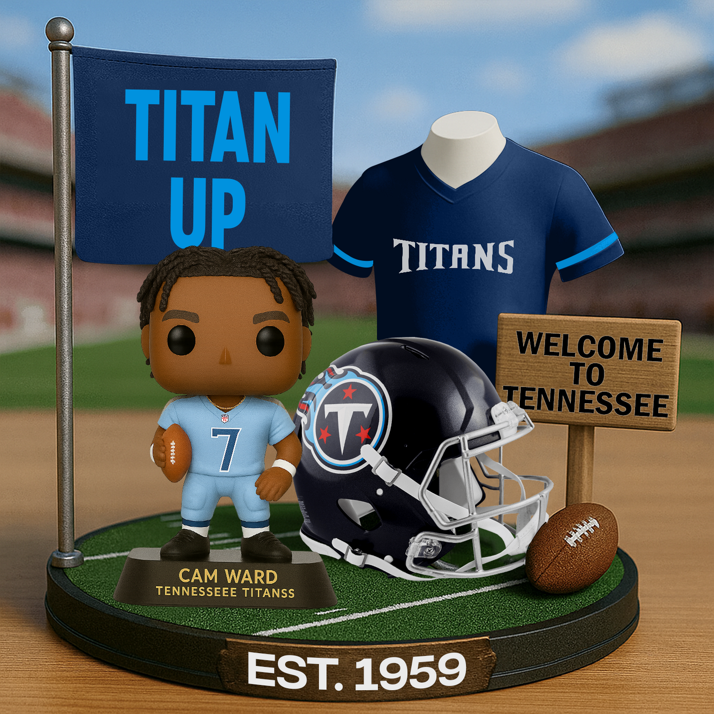 TEN x NFL Premium Commemorative Figure DatND DVT