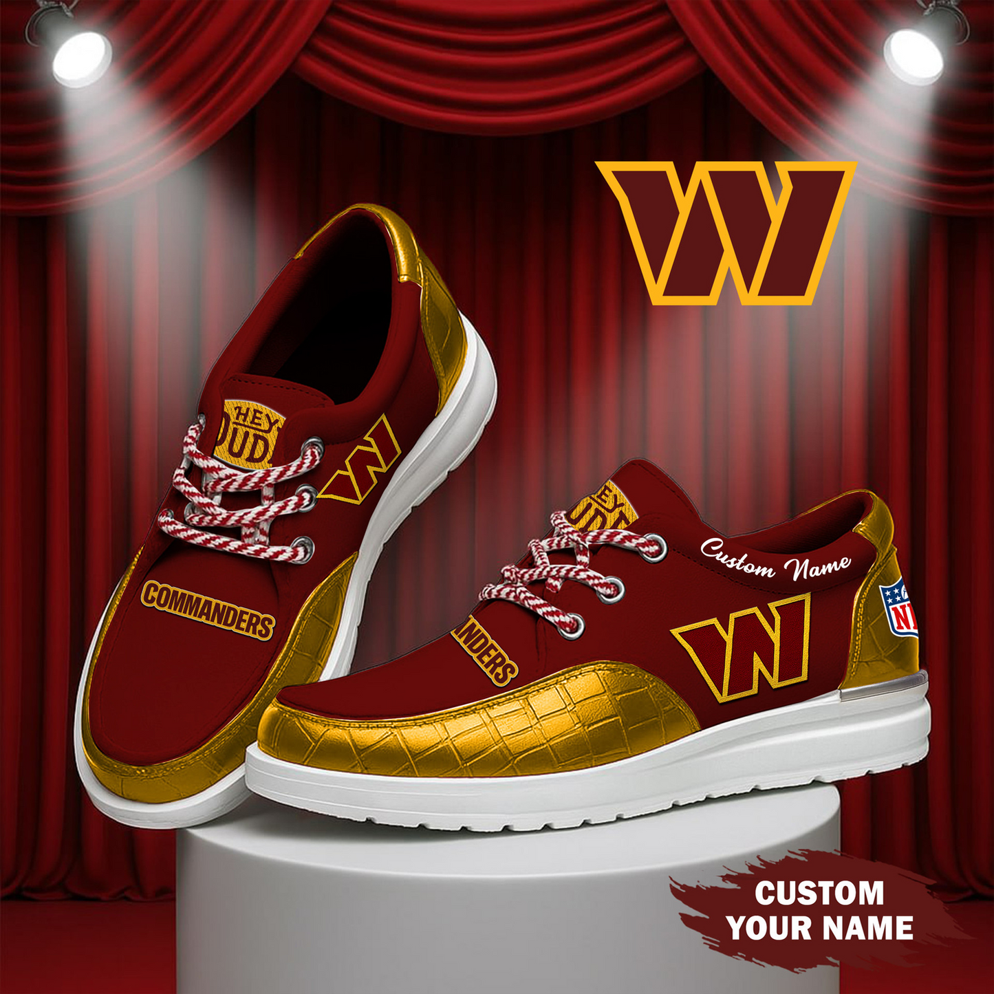 WAS x NFL Premium Leather Loafer Shoes TUANND TANTD